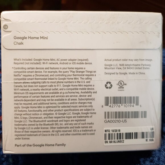 NWT Google Home Mini - Picture 2 of 6